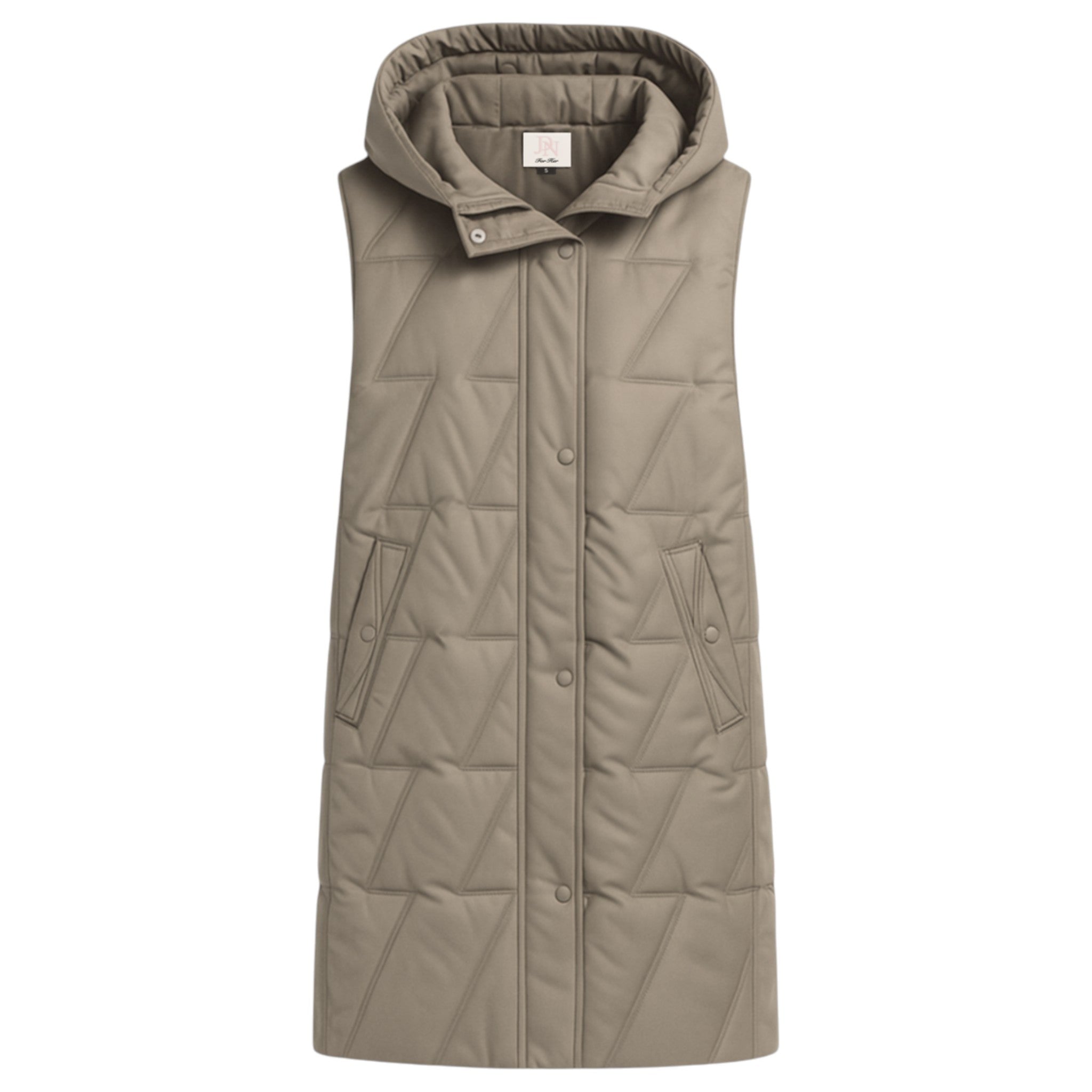 Ladies JDN Longline Quilted Gilet